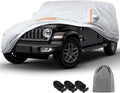 Silver Waterproof Car Cover for Jeep Wrangler 4 Door R114