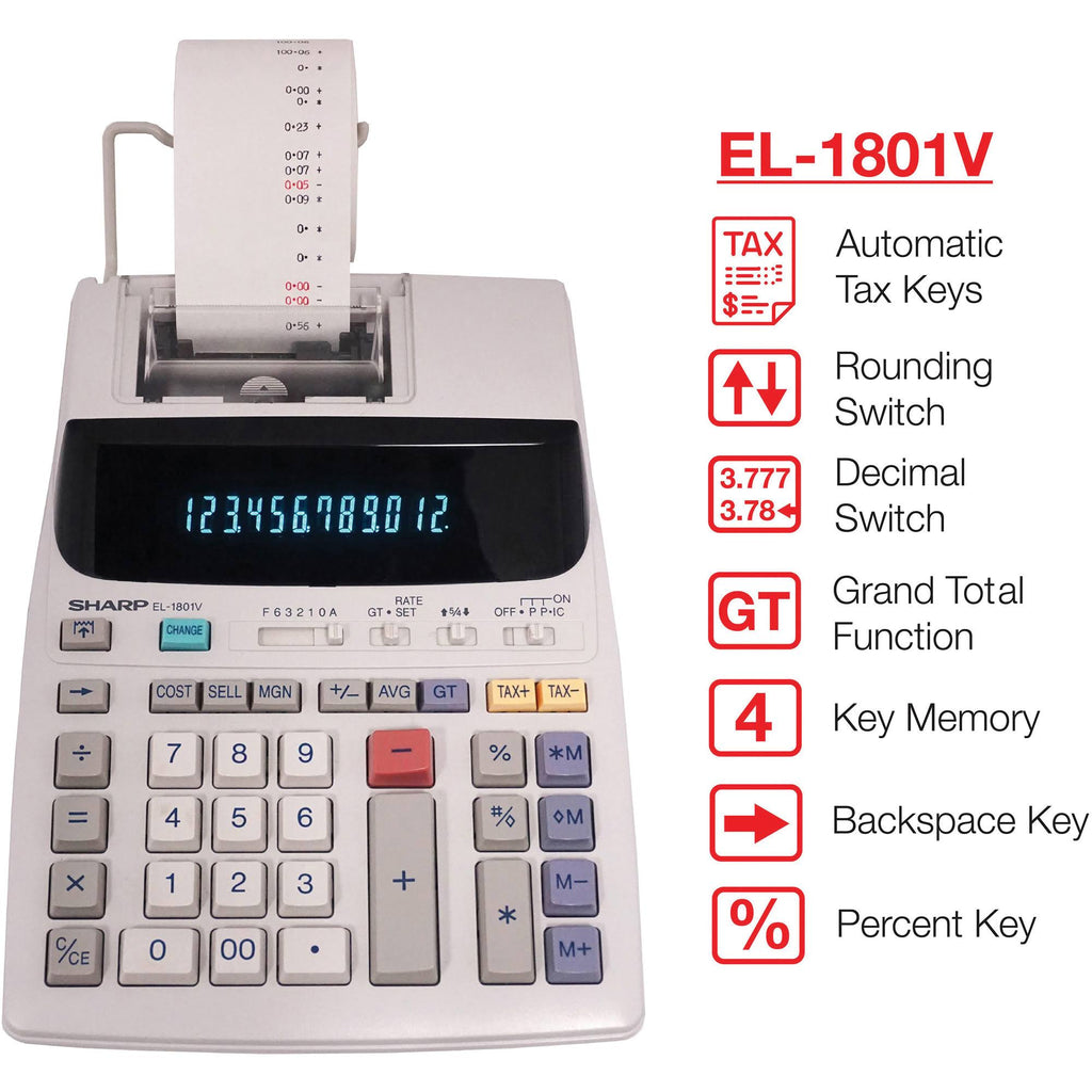 12 Digit Printing Calculator R34438