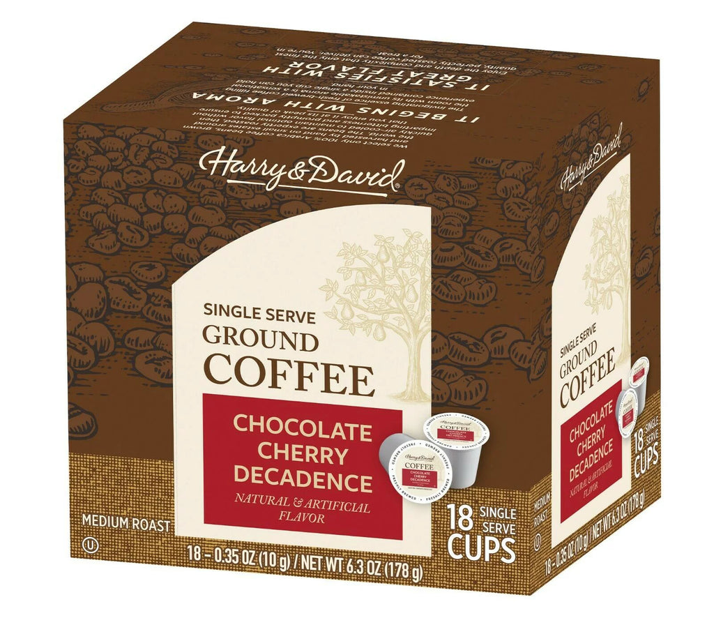 Coffee Combo, Chocolate Cherry Decadence, Caramel Pecan 2/18 ct boxes I498