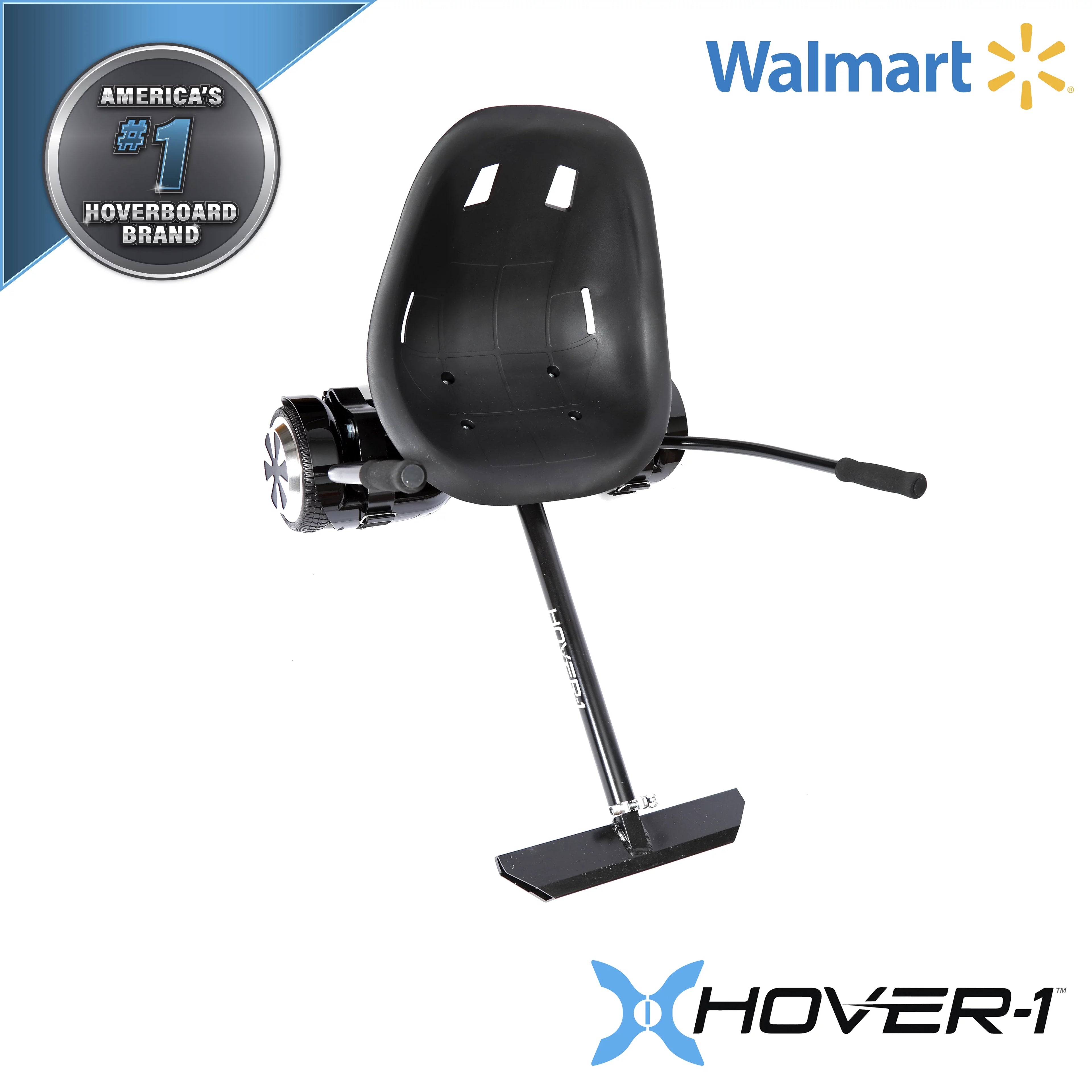 Black Electric Hoverboard with 6.5 In. Wheels and LED Lights C9689