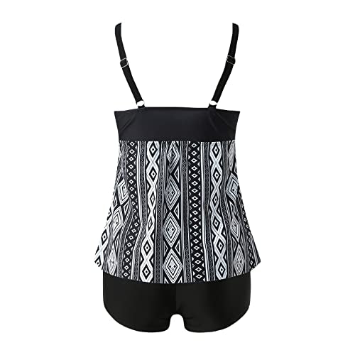 Plus Size Loose 2 Piece Tankini Swimwear O471645