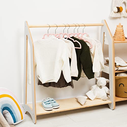 Dark Walnut Wooden Clothing Rack X6834