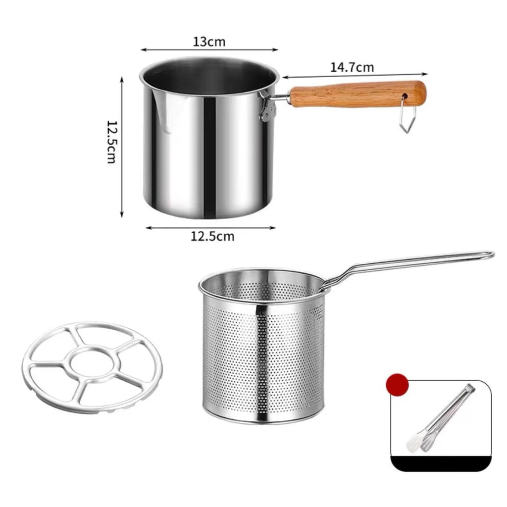 Deep Frying Pot with Strainer Basket with Handle M871