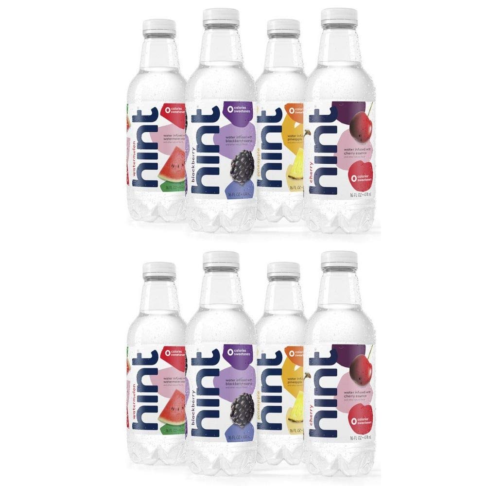 Fruit Infused Water Variety Pack, Pack of 12, 16 Ounce Bottles, Unsweet Water B945