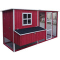 87 inch Wood Chicken Coop Hen House Run Nesting Box X995