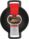 Cast Iron Wok with 2 Handles Black G8628