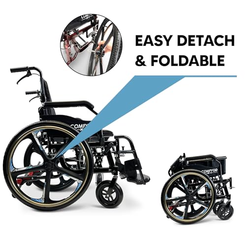 Black 17.5" Seat Width Self Propelled Wheelchair K894896