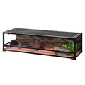 47 Gallon Reptile Terrarium Glass Front Opening Tank with Sliding Door X93241