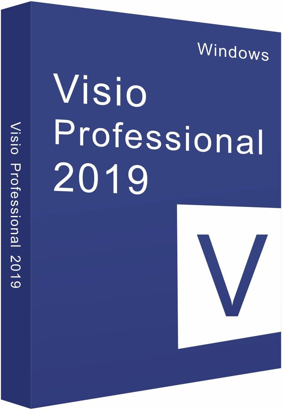 Visio 2019 Professional Lifetime License Key 32/64 bit PC one-time Purchase Key Card Office Pack of 2 G201