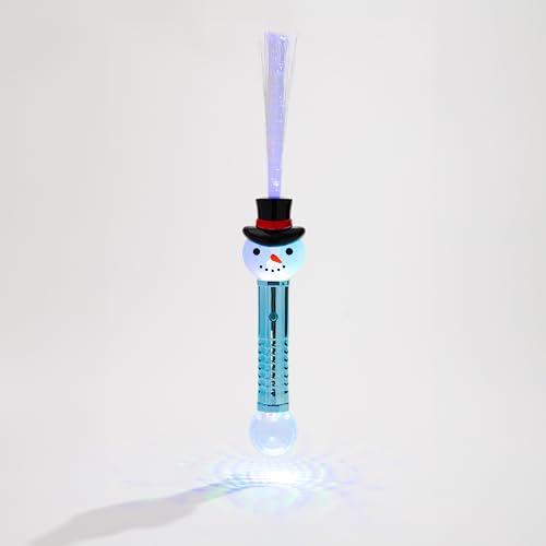 Christmas Fiber Optic Wands Light Up LED Holiday Toy 3 Pack Q844