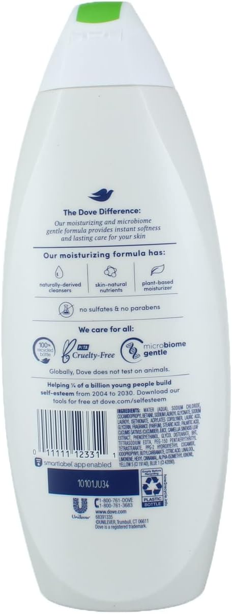 Cool Moisture Cucumber & Green Tea Scent Body Wash 22 FlOz K140
