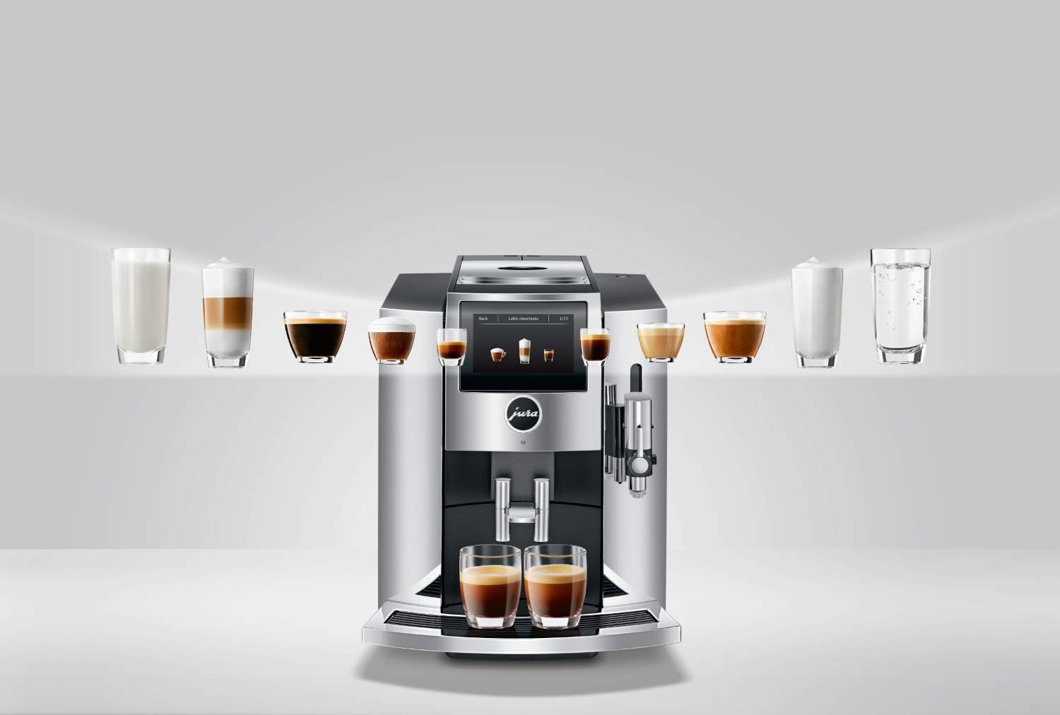 Chrome Automatic Coffee Machine, 64 ounces I908