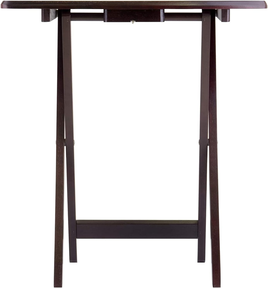 Espresso Folding Wooden Tray Table B73973