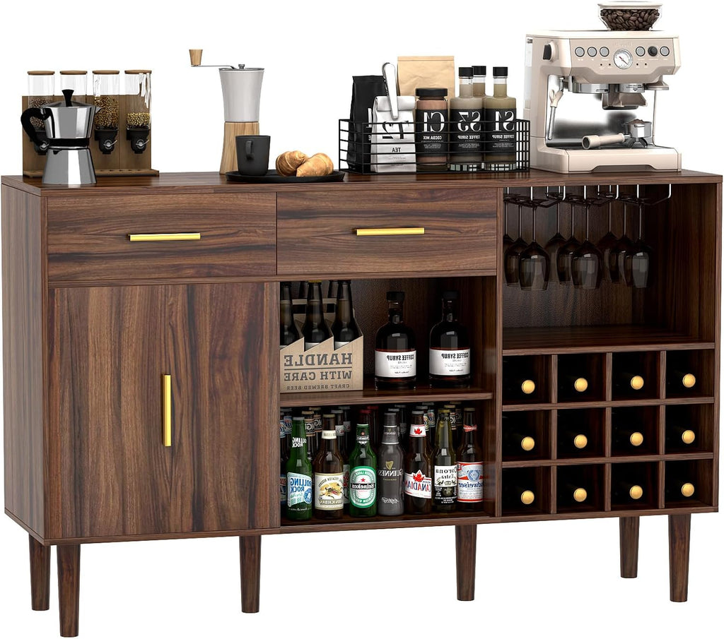 52" Rustic Wine Bar Cabinet N532