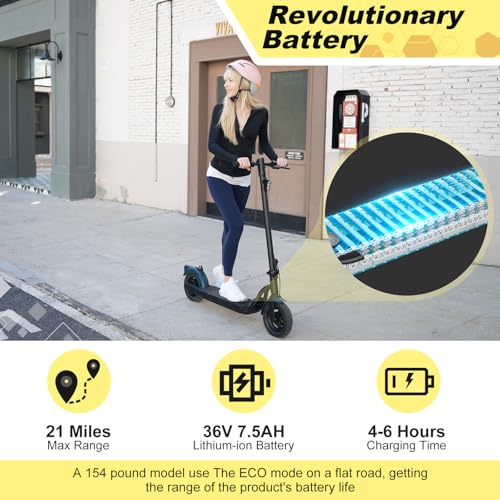 500W Motor 19 Mph 21 Miles 10" Tires Foldable Electric Scooter F57993