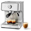 Commercial Espresso Machine with Adjustable Temperature, 2.2L Stainless Steel L707