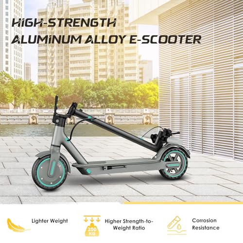 Electric Scooter with 8.5" Honeycomb Tire, Foldable Aluminum Alloy E-Scooter O55759