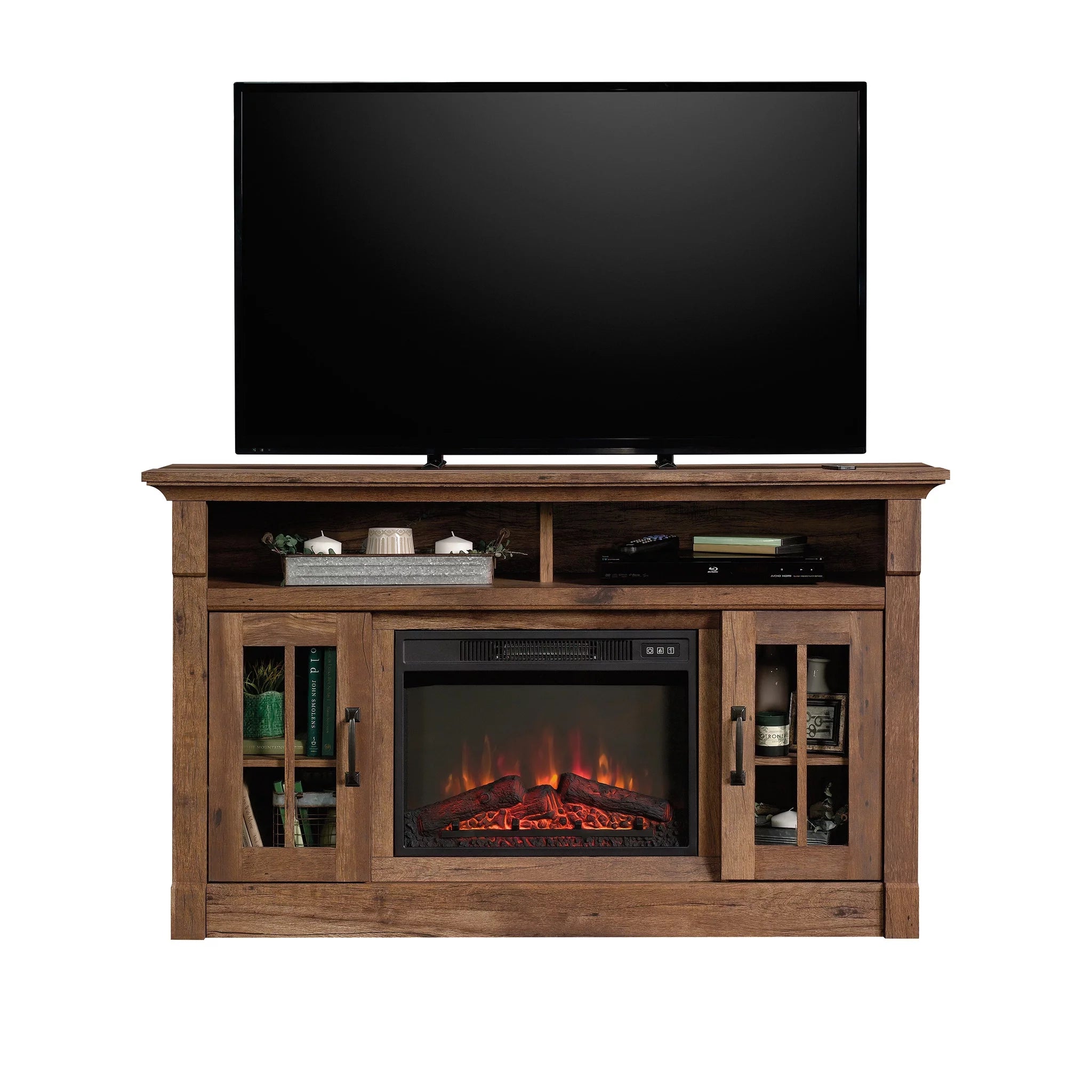 Vintage Oak Finish TV Stand for TVs up to 50" S954
