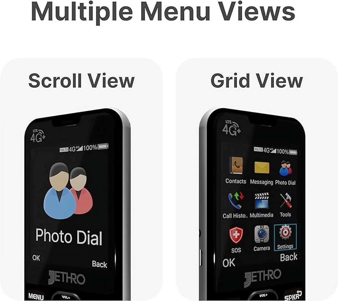 4G LTE Big Button Cell Phone B768