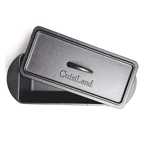 Rectangular Cast Iron Bread Loaf Pan with Lid H33328