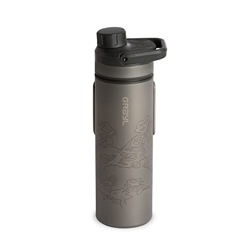 16.9 oz Titanium Water Purifier Filter Bottle D831546