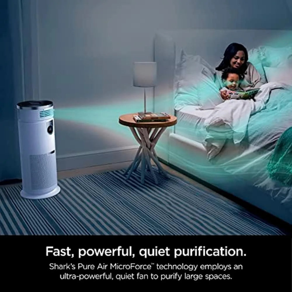 Open Box 3-in-1 Air Purifier Heater Fan HEPA Filter White A7609