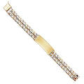 14K Nugget Cuban Link ID Bracelet - 8.5" S8052