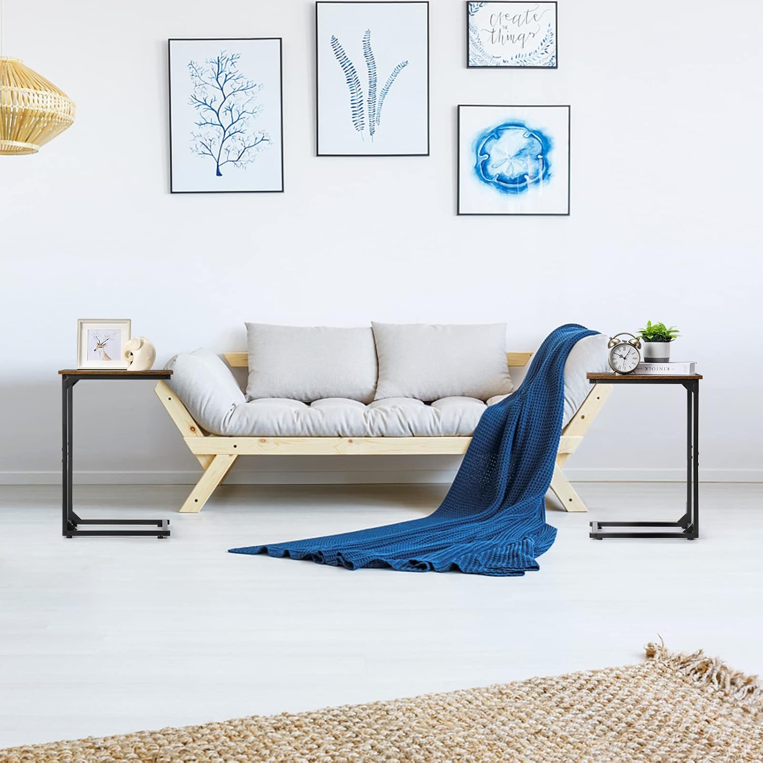 C Shaped Side Table Set of 2 Z6855