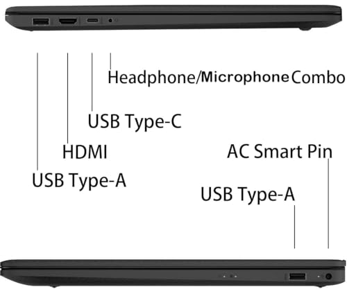 17.3'' IPS FHD Anti-Glare Display Laptop, AMD Ryzen 7 5700U, 64GB RAM, 2 TB SSD, Black P714