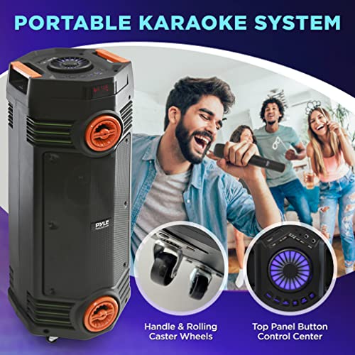 300W Dual 6.5” Rechargeable Bluetooth PA Speaker L648