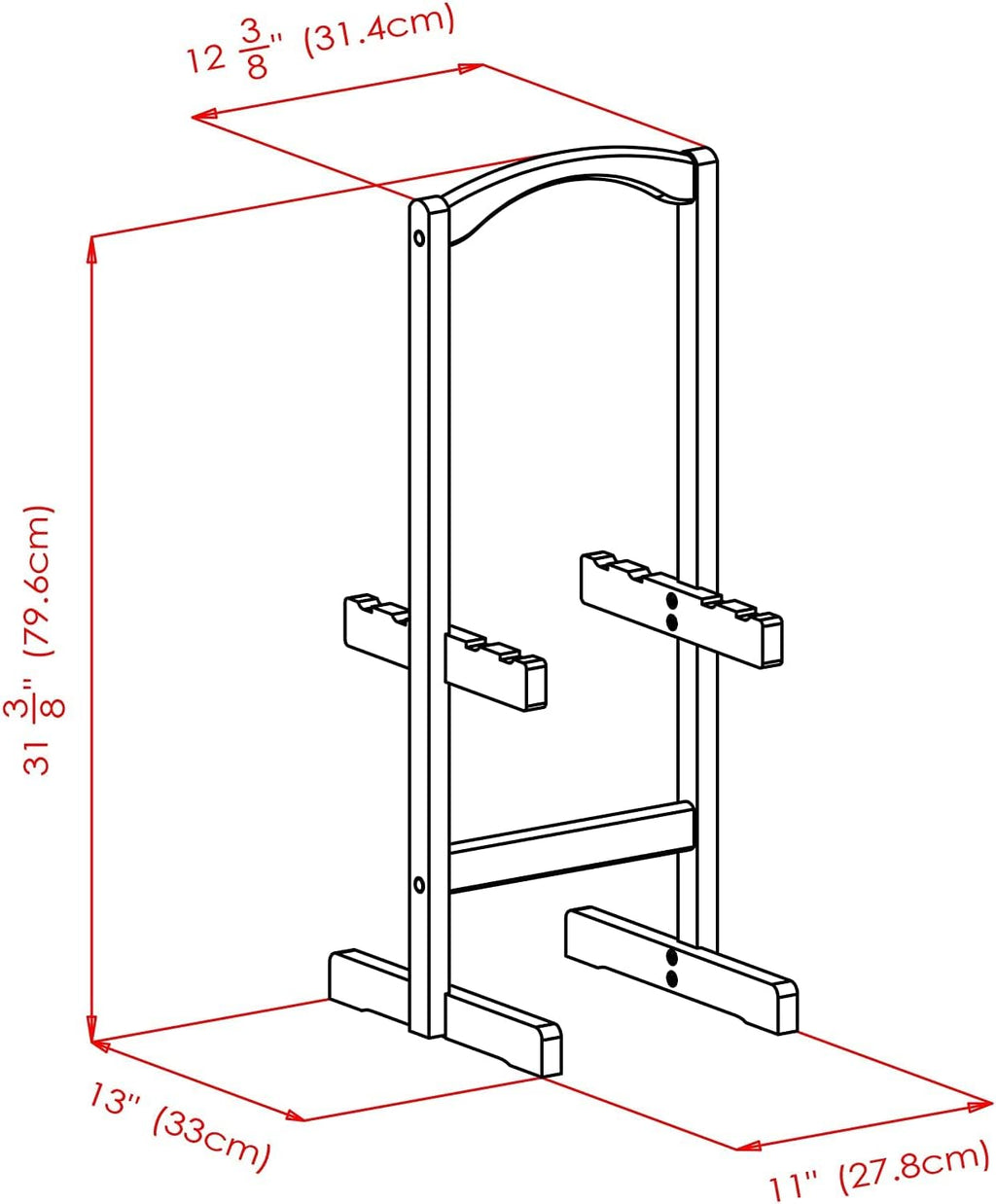Espresso Folding Wooden Tray Table B73973
