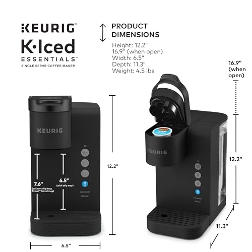 White Single-Serve K-Cup Pod Coffee Maker with 36oz Removable Reservoir C294508