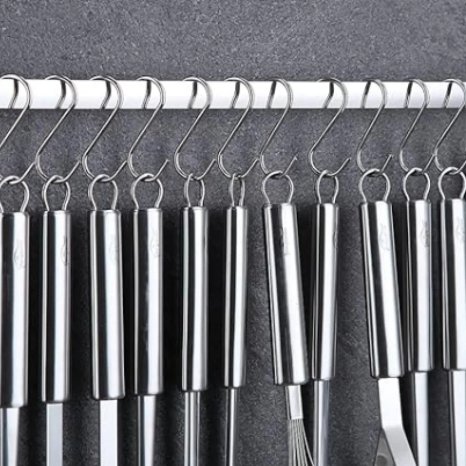 38 Piece Stainless Steel Kitchen Utensil Set with Utensil Holder Rack K203076