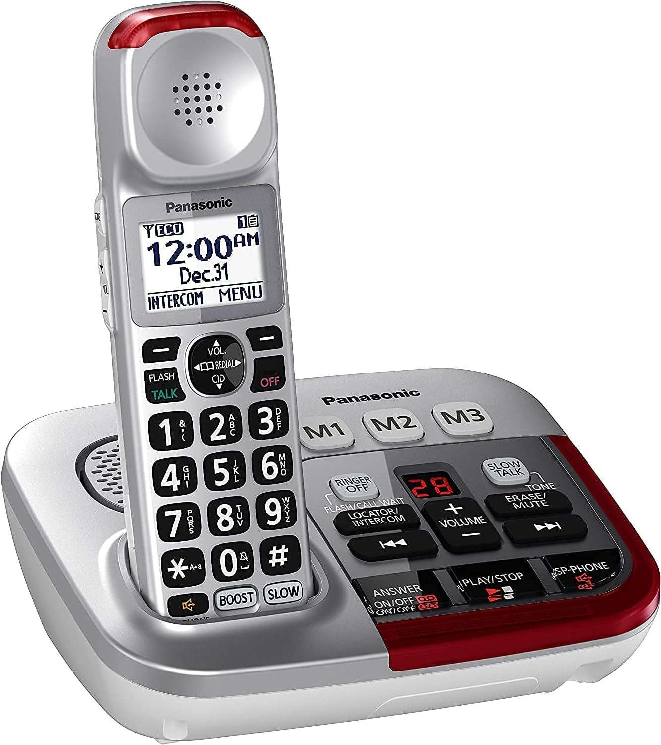 Digital Answering Machine Cordless Telephone-3 Handset N23555
