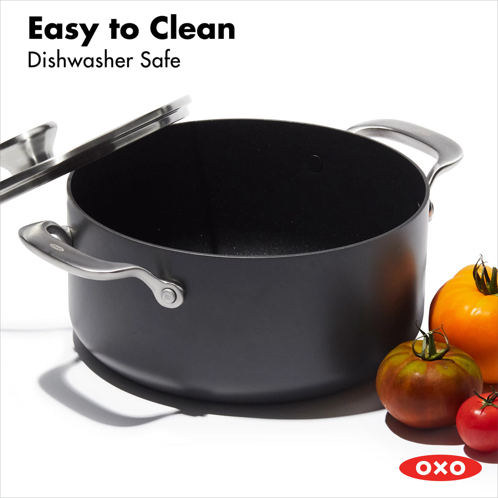 10 Piece Hard Anodized Nonstick Cookware Set, Black N254675