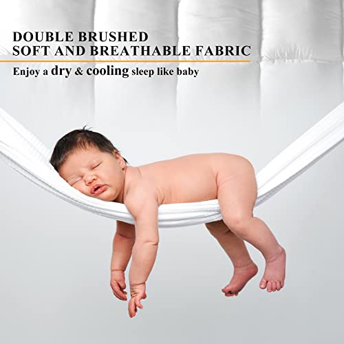 Extra Thick King Mattress Topper, Soft Plush Cooling Overfilled 1400GSM Mattress Pad T926680