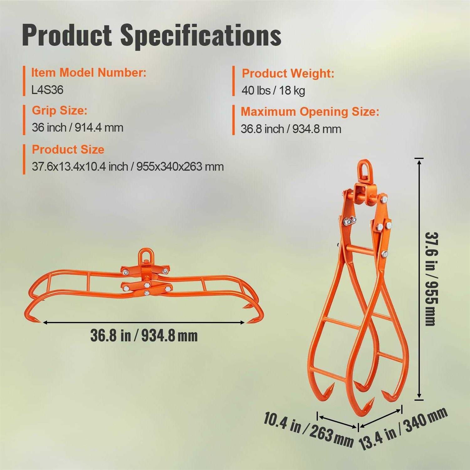 4 Claw Log Grapple L498628