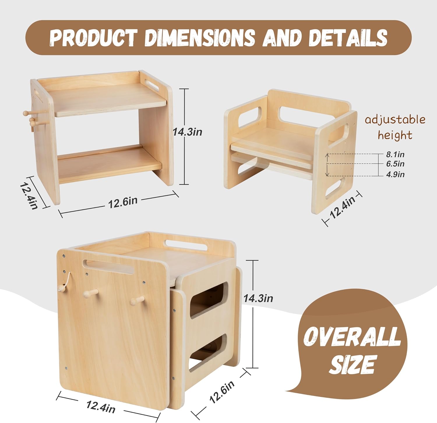 Montessori Weaning Table and Chair Set F837832