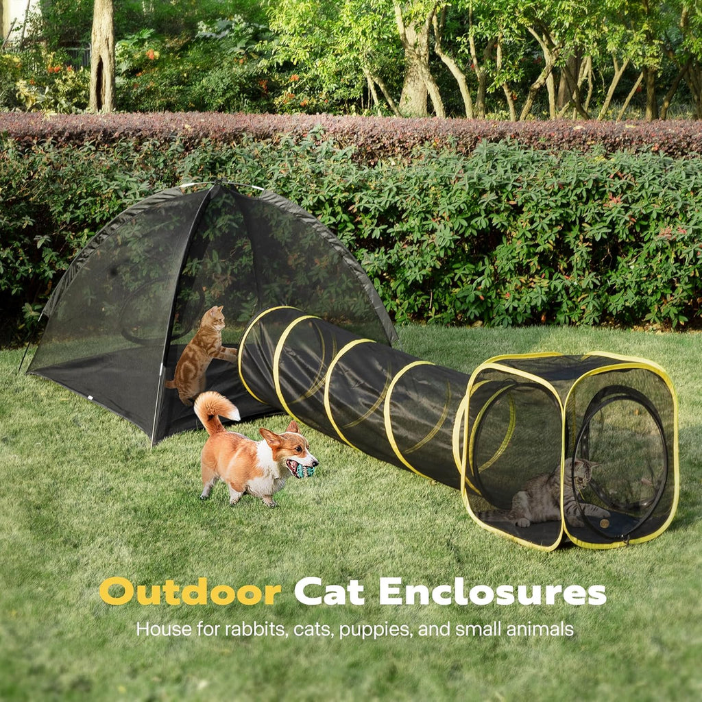 Outdoor Cat Enclosures Portable Catio with Cat Tent C3788