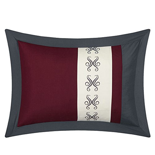 Red Queen Size 20 Piece Microfiber Comforter Set M254