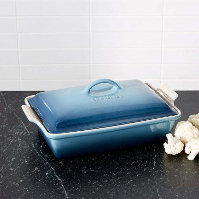 Heritage Stoneware Covered Rectangular Casserole, 4-Quart K984926