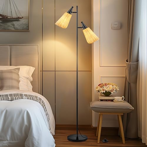 Gold Floor Lamp with Foot Switch Standing Lamp M73422