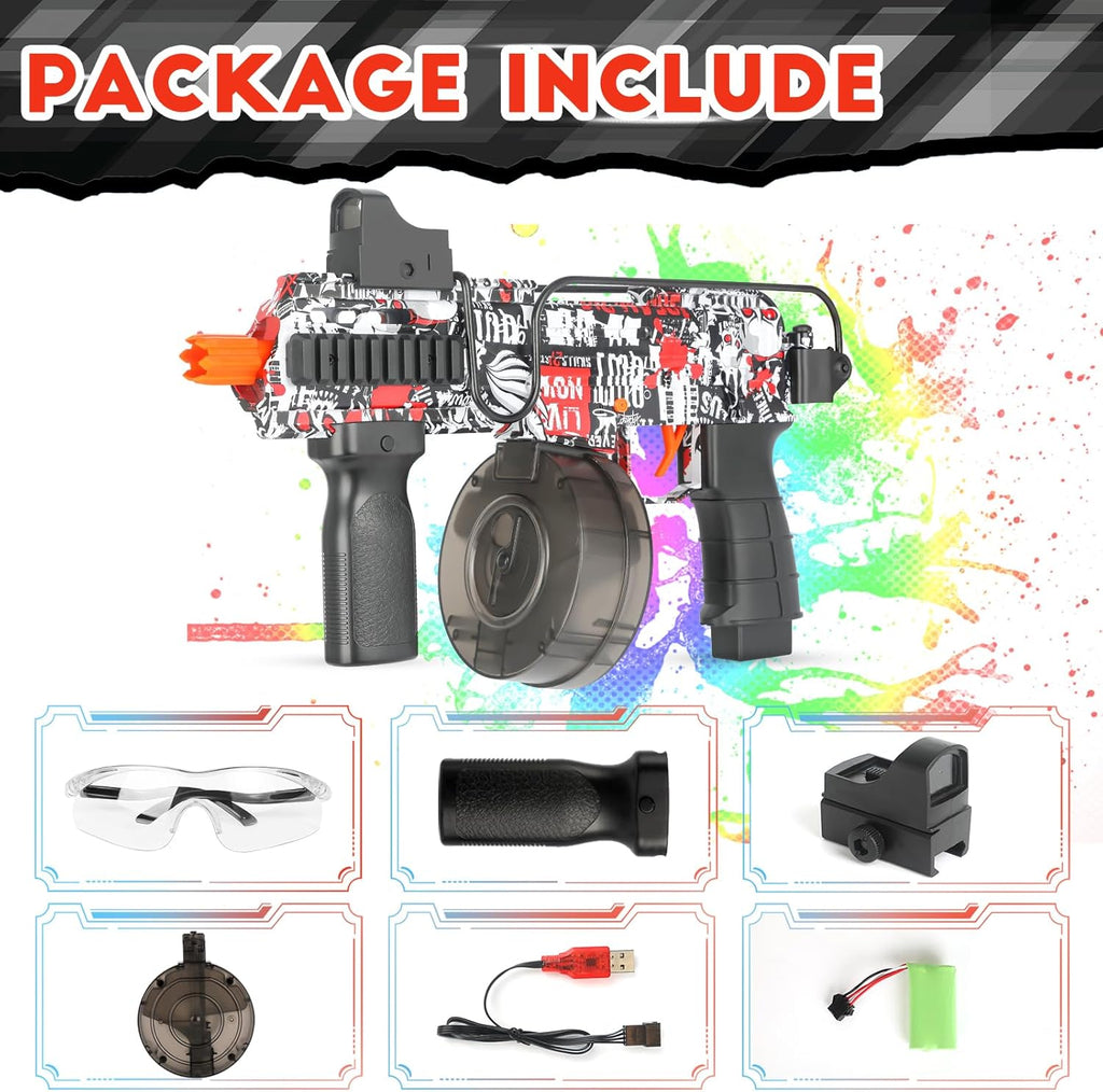 Red Electric Gel Ball Blaster with 10,000 Gel Beads Y20017
