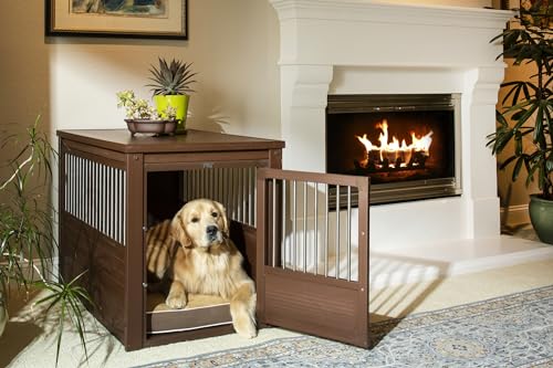 Dog Crate End Table with Stainless Steel Tubing L9911