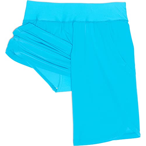 Women's 11" Quick Dry Elastic Waist Board Shorts Swim Cover-up Shorts with Panty Z46521