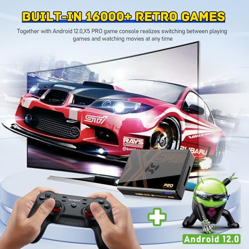 Retro Game Console with 16000+ Games, 8K UHD Output, Wireless Controllers H80803
