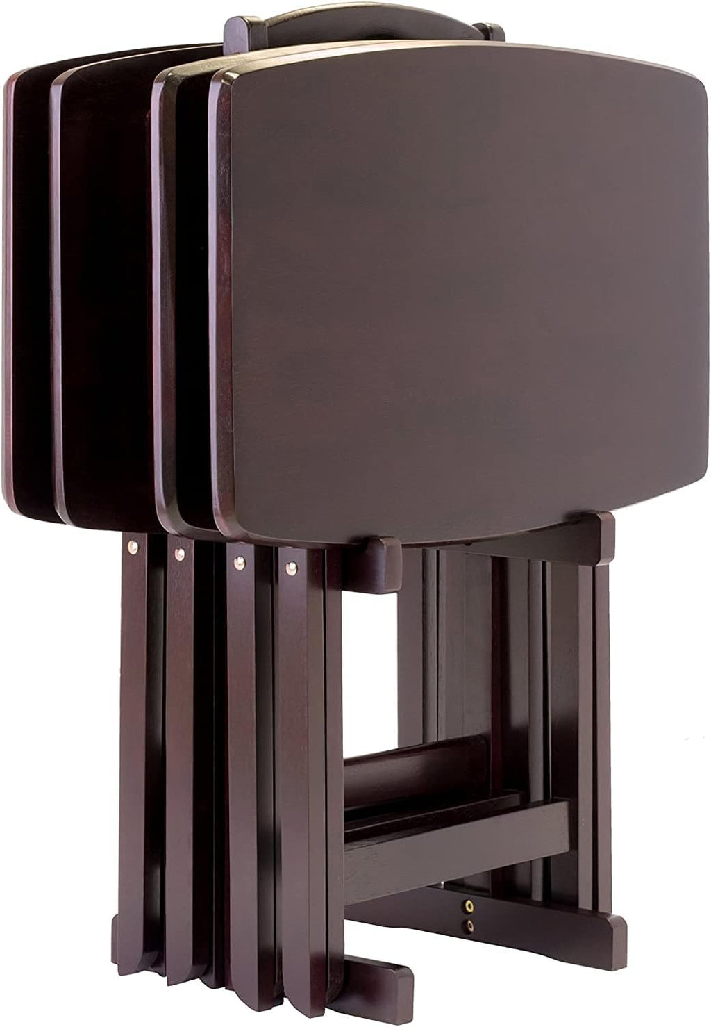 Espresso Folding Wooden Tray Table B73973