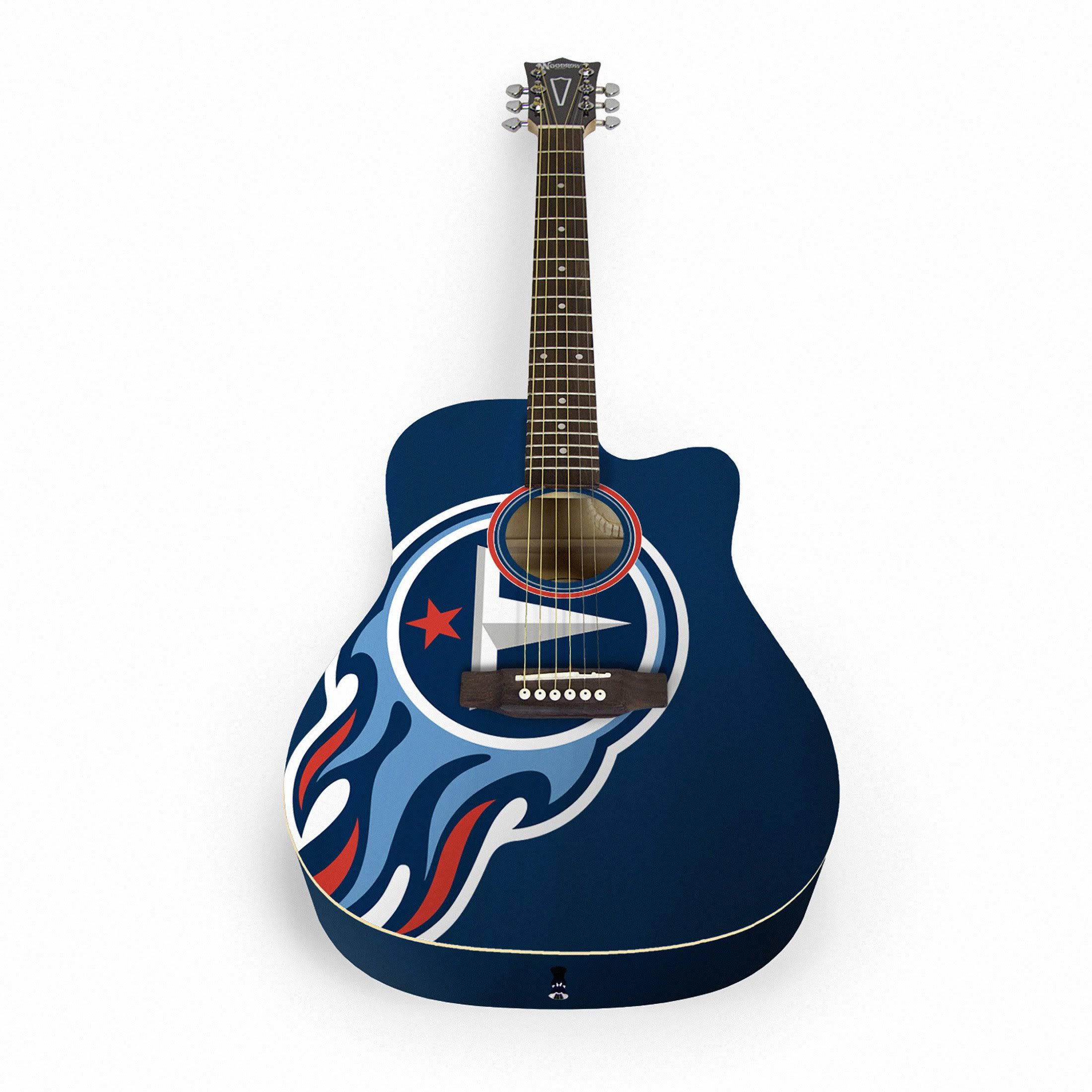 Navy Blue Acoustic Guitar with Case D91167