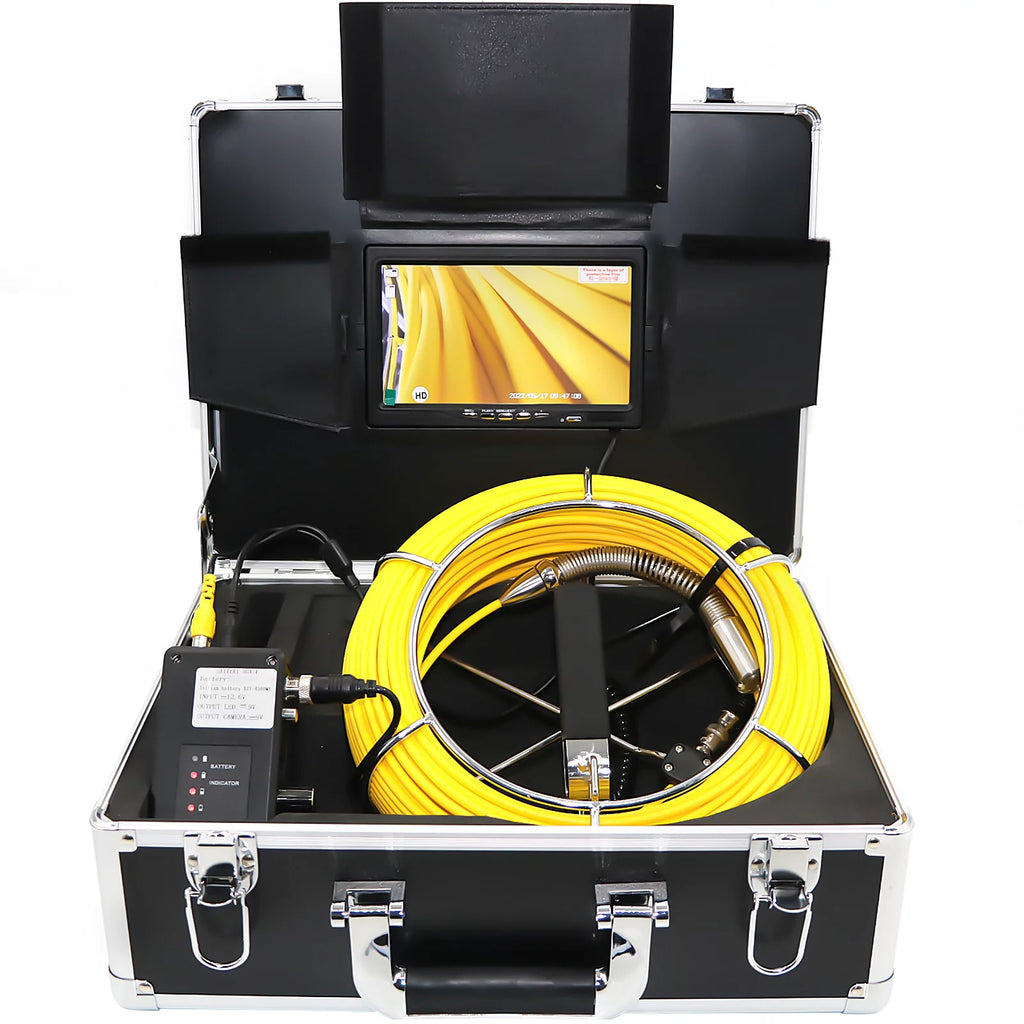 165' Cable Waterproof IP68 Sewer Camera with 512Hz Sonde Transmitter & Receiver T38692