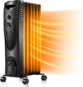 Grey Oil-Filled Radiator Heater, Pack of 2 J8197
